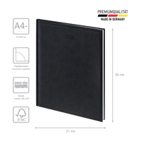 Фото Еженедельник Brunnen 2026 Бюро Torino черный 73-761 38 906