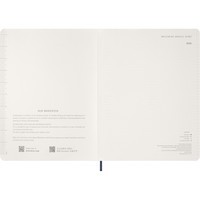 Фото Еженедельник Moleskine Essential 2026 XXL Вертикальный большой Сапфир 8056999276522