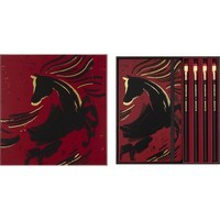 Фото Подарочный набор Moleskine Year of the Horse Записная книжка средняя + 4 карандаша Blackwings 8056999278533