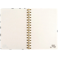 Фото Блокнот на спирали Axent Black and White 8470-16-A, А5, 80 листов, клетка, твердая обложка