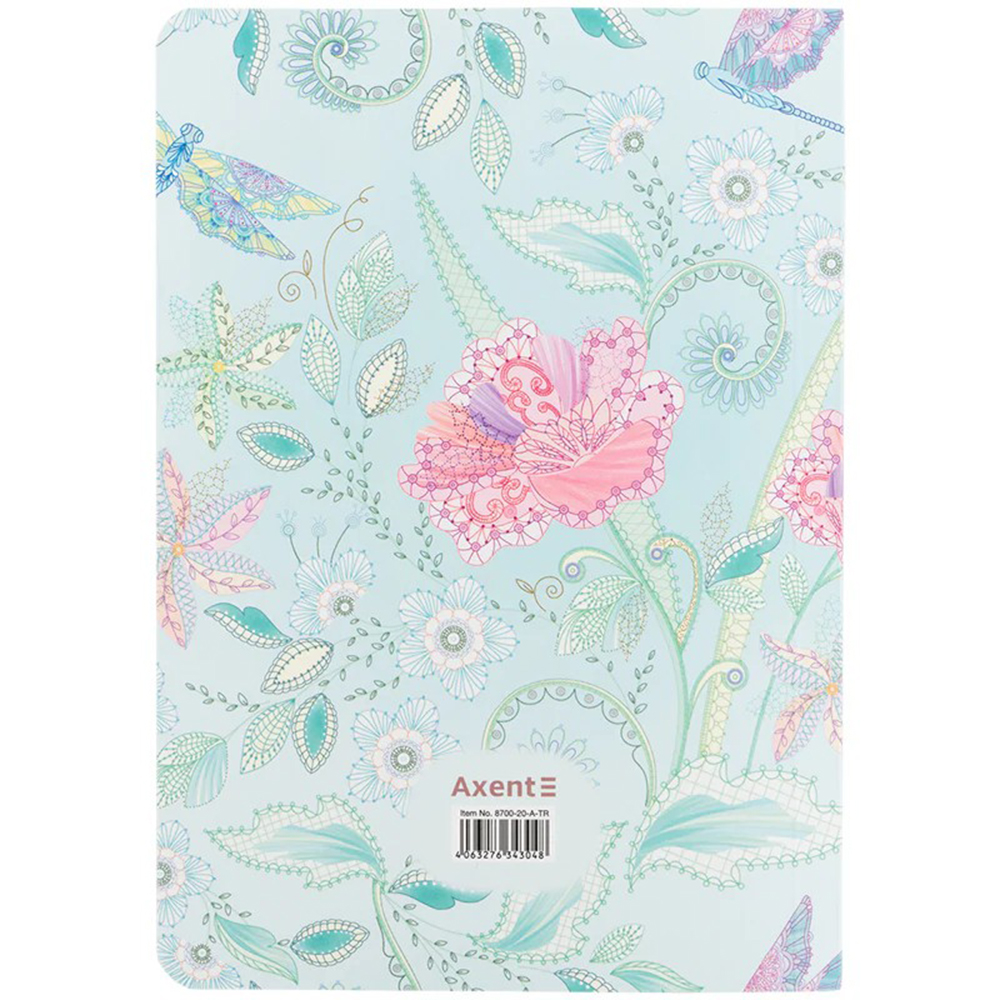 Блокнот Axent TR, Nature`s Melody 1 8700-20-A-TR, А5, 80 листов, клетка, мягкая обложка