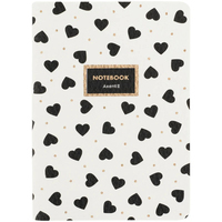 Фото Блокнот Axent Black and White 8711-7-A, А6, 60 листов, клетка, мягкая обложка