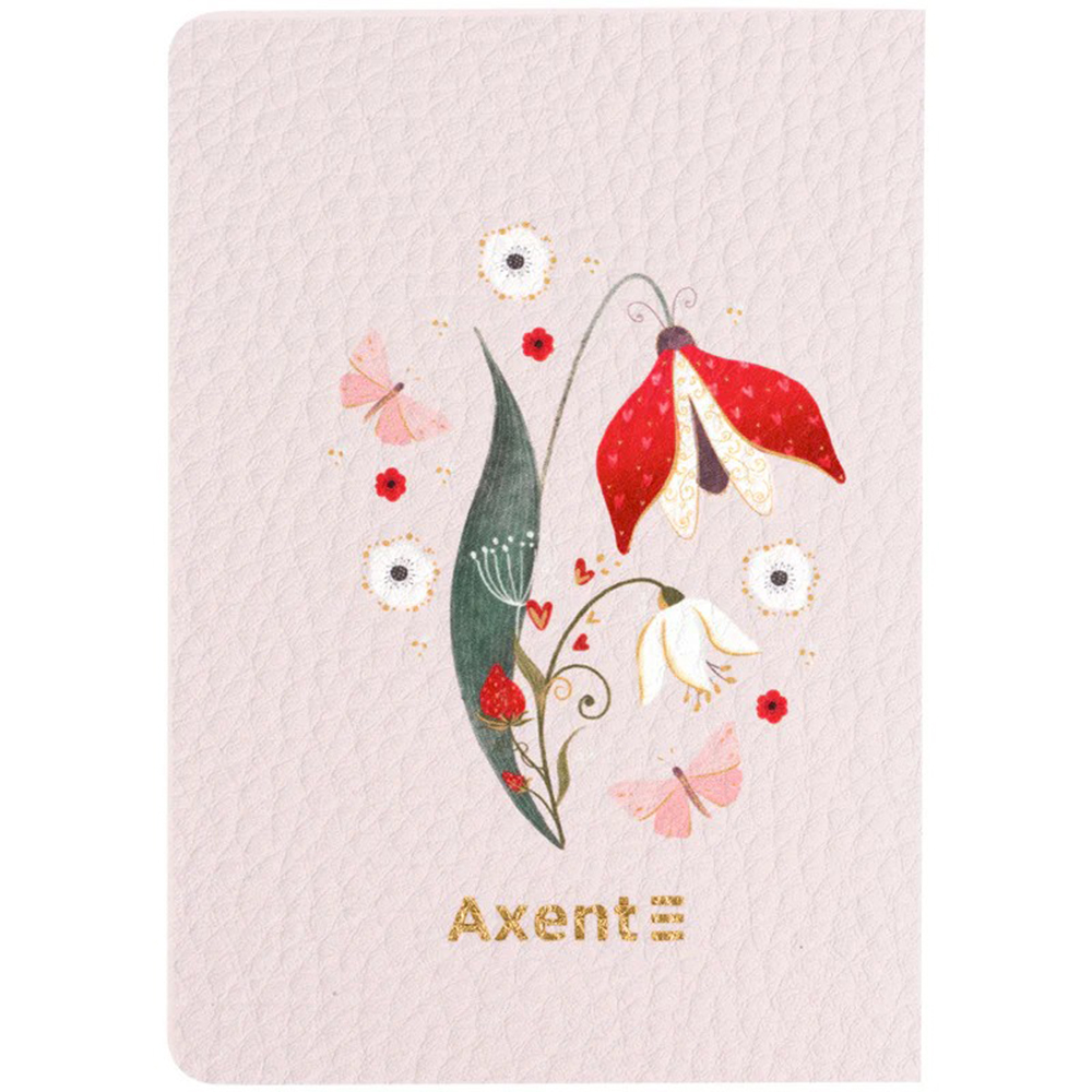 Блокнот Axent TR, Secret Garden 2 8711-2-A-TR, А6, 60 листов, клетка, мягкая обложка
