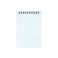 Блокнот на спирали Axent Delta D8011-01, A6, 48 листов, клетка, гибкая обложка